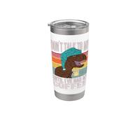 meme café - No me hables hasta que haya tomado mi café Vaso térmico de acero inoxidable de doble pared