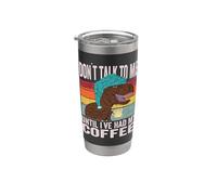meme café - No me hables hasta que haya tomado mi café Vaso térmico de acero inoxidable de doble pared