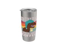 meme café - No me hables hasta que haya tomado mi café Vaso térmico de acero inoxidable de doble pared