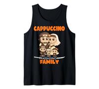 Meme de Brainrot italiano a juego de la familia Cappuccino Assassino Camiseta sin Mangas