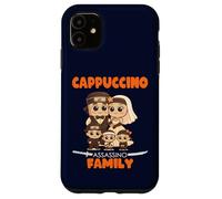 Meme de Brainrot italiano a juego de la familia Cappuccino Assassino Carcasa para iPhone 11