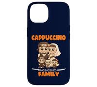 Meme de Brainrot italiano a juego de la familia Cappuccino Assassino Carcasa para iPhone 14