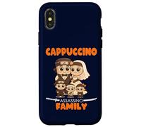 Meme de Brainrot italiano a juego de la familia Cappuccino Assassino Carcasa para iPhone X/XS