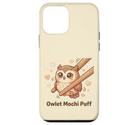 Meme de búho Kawaii con diseño de búho Owlet Mochi Puff Carcasa para iPhone 12 Mini