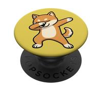 Meme de Dabbing Shiba Inu Doge PopSockets PopGrip Adhesivo