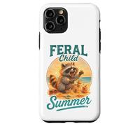 Meme de Feral Child Summer Raccoon Beach Chaos Carcasa para iPhone 11 Pro