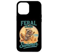 Meme de Feral Child Summer Raccoon Beach Chaos Carcasa para iPhone 12 Pro MAX