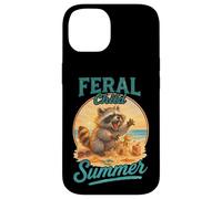 Meme de Feral Child Summer Raccoon Beach Chaos Carcasa para iPhone 14
