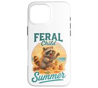 Meme de Feral Child Summer Raccoon Beach Chaos Carcasa para iPhone 16 Pro MAX