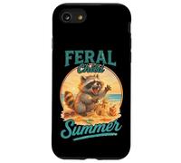 Meme de Feral Child Summer Raccoon Beach Chaos Carcasa para iPhone SE (2020) / 7/8
