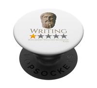 Meme de Filosofía Ateniense Griega Antigua - Platón - Escritura PopSockets PopGrip Adhesivo