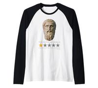 Meme de Filosofía Griega Antigua - Platón - El Mundo Físico Camiseta Manga Raglan