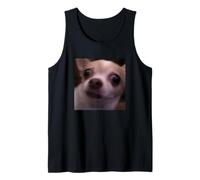Meme De Foto De Perro Borroso Chihuahua Sorprendido Divertido Camiseta sin Mangas