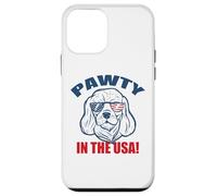 Meme de Gafas de Sol Pawty in The USA Party Basset Hound Carcasa para iPhone 12 Mini