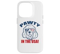 Meme de Gafas de Sol Pawty in The USA Party Basset Hound Carcasa para iPhone 14 Pro