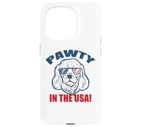 Meme de Gafas de Sol Pawty in The USA Party Basset Hound Carcasa para iPhone 15 Pro