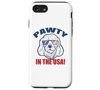 Meme de Gafas de Sol Pawty in The USA Party Basset Hound Carcasa para iPhone SE (2020) / 7/8
