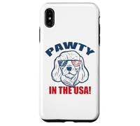 Meme de Gafas de Sol Pawty in The USA Party Basset Hound Carcasa para iPhone XS MAX