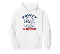 Meme de Gafas de Sol Pawty in The USA Party Basset Hound Sudadera con Capucha