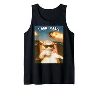 Meme de Gato Gracioso. Demasiado Bendecido para Estar Estresado. ¡No me Importa! Camiseta sin Mangas