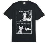 Meme de Gato Humor Negro | Dueño de Gatos Mamá Papá Gatito Comfort Colors Adult Heavyweight T-Shirt