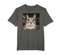 Meme De Gato Mirando Tonto Camiseta