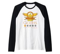 Meme de Historia Romana Antigua - Godos - SPQR Roma tardía Medieval Camiseta Manga Raglan