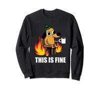 Meme de Internet de This Is Fine Dog Burning San Francisco Sudadera