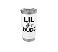 MEME DE LIL DUDE Fist Bump Fun Matching Buddies Vaso térmico de acero inoxidable de doble pared