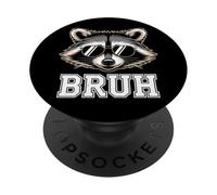 Meme De Mapache Bruh PopSockets PopGrip Adhesivo