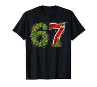 Meme de Six Seven 6 7 Divertido Papá Noel 67 Camiseta