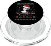 Meme de Sombrero de Papá Noel con diseño Feo de suéter navideño de Jane Austen PopSockets PopGrip para MagSafe