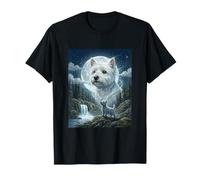 Meme de Westie Howling to The Moon, Divertido Amante de los Perros Camiseta