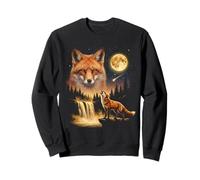 Meme del Zorro Aullando a la Luna, Divertido Zorro de los 90 Sudadera