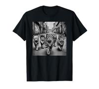 Meme Divertido de Gang of Feral Street Cats 90 Camiseta