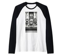 Meme Divertido de Gang of Feral Street Cats 90 Camiseta Manga Raglan