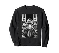 Meme Divertido de Gang of Feral Street Cats 90 Sudadera