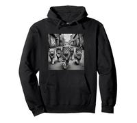 Meme Divertido de Gang of Feral Street Cats 90 Sudadera con Capucha