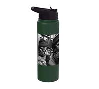 Meme divertido de Gangster Gangster Gang of Feral Street Cats 90 Stainless Steel Insulated Water Bottle