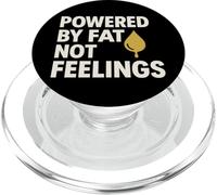 Meme Divertido de Humor Keto Alimentado por Tocino de Grasa Cero carbohidratos PopSockets PopGrip para MagSafe