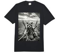 Meme Divertido de Mapache Parapente Parapenting Volando Comfort Colors Adult Heavyweight T-Shirt