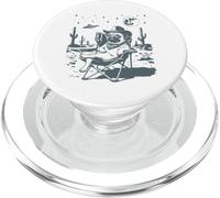 Meme Divertido de Perro Pug Cowboy UFO Western PopSockets PopGrip para MagSafe