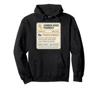 Meme Divertido de Touch Grass Prescription RX Go Outside Care Sudadera con Capucha