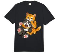 Meme Divertido de un Gato Naranja en un Fuerte Abrazo: Humor Comfort Colors Adult Heavyweight T-Shirt