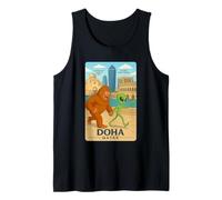 Meme Divertido Doha Qatar Camiseta sin Mangas