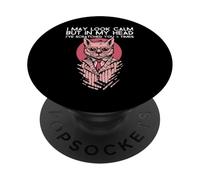 Meme Divertido Gato para Los Amantes De Los Gatos PopSockets PopGrip Adhesivo