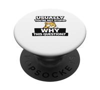 Meme Gracioso Social Media Broma Viral Humor seco Broma sarcástica PopSockets PopGrip Adhesivo