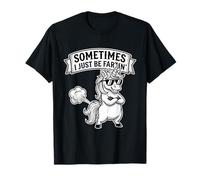 Meme Humor Unicornio Gracioso A Veces Solo Ser Fartin Camiseta
