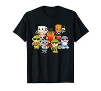 Meme Kawaii Crew de Brainrot Animal Kid de Valentine Los Dicen Camiseta