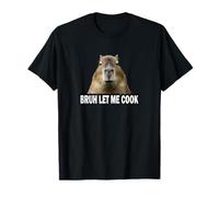 Meme Lover Gen Alpha Slang Bruh Let Me Cook Capybara Camiseta